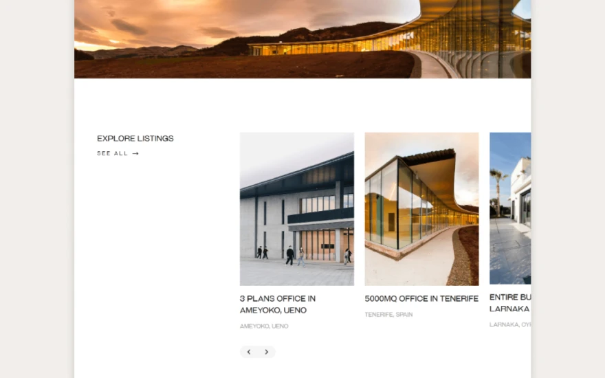 Third screenshot of 88settle Real Estate website webflow template