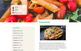 Third screenshot preview of All Recipes Recipe website webflow template