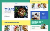 First screenshot preview of All You Can Eat Recipe website webflow template