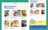 Third screenshot preview of All You Can Eat Recipe website webflow template
