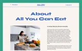 Fifth screenshot preview of All You Can Eat Recipe website webflow template