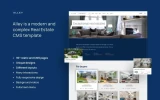 First screenshot preview of Alley Real Estate website webflow template