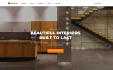 Second screenshot preview of Artdeco Interior Design website webflow template