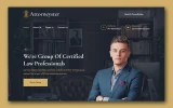 First screenshot preview of Attorneyster Law Firm website webflow template