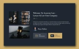 Second screenshot preview of Attorneyster Law Firm website webflow template