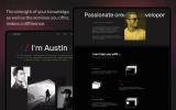 Third screenshot preview of Austin Portfolio website webflow template