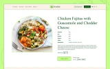 Fourth screenshot preview of beWellfed Food website webflow template
