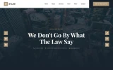 First screenshot preview of Bylaw Law Firm website webflow template