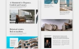 Second screenshot preview of Canela Real Estate website webflow template