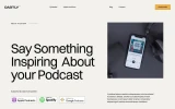 Second screenshot preview of Castly Podcast website webflow template