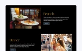 Third screenshot preview of Ciciano Restaurant website webflow template