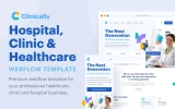 First screenshot preview of Clinically Doctor website webflow template