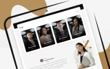Fourth screenshot preview of Collateral Law Firm website webflow template