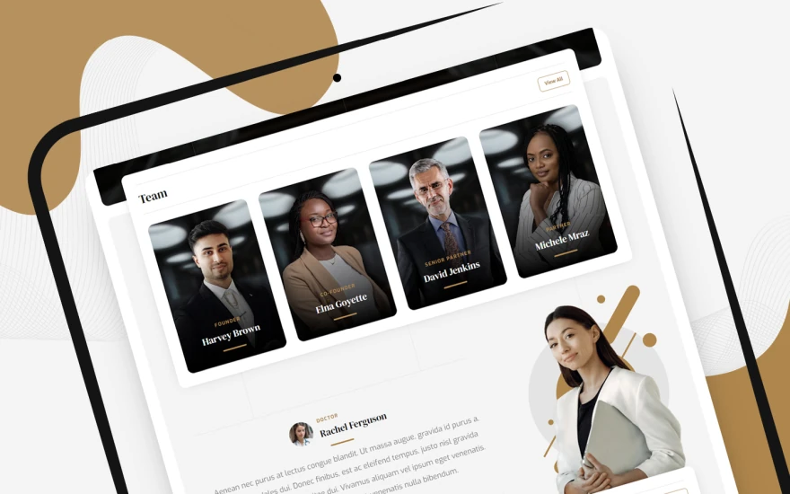 Fourth screenshot of Collateral Law Firm website webflow template