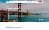 First screenshot preview of Confy Conference website webflow template