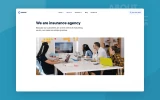 Fourth screenshot preview of Cover Insurance website webflow template