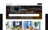 Fifth screenshot preview of Coworking X Real Estate website webflow template