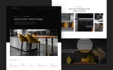 Third screenshot preview of Decoration X Interior Design website webflow template
