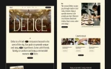 Second screenshot preview of Delice Restaurant website webflow template