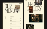 Fourth screenshot preview of Delice Restaurant website webflow template