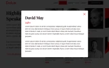 Fourth screenshot preview of Delux Conference website webflow template