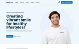 First screenshot preview of DentiCare Dentist website webflow template