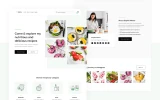 First screenshot preview of Diet X Recipe website webflow template