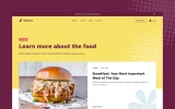 Fourth screenshot preview of Dinnico Restaurant website webflow template