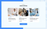 Fourth screenshot preview of Doctorate Doctor website webflow template