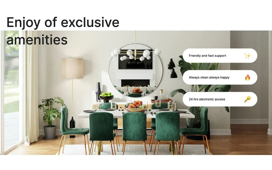 Fifth screenshot of Easy Rental Real Estate website webflow template