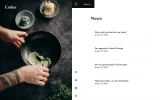 Third screenshot preview of Ember Restaurant website webflow template
