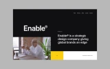 Second screenshot preview of Enable Agency website webflow template