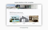 First screenshot preview of Estate Real Estate website webflow template