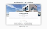 Second screenshot preview of Estate Real Estate website webflow template