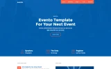 First screenshot preview of Evento Event website webflow template
