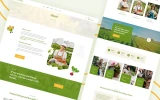 Second screenshot preview of Farmzi Agriculture website webflow template