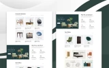 First screenshot preview of Farnic Furniture website webflow template