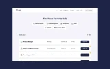 Second screenshot preview of Findy Job Portal website webflow template