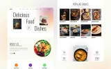 First screenshot preview of Foody Restaurant website webflow template