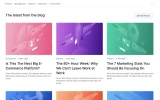 Fifth screenshot preview of Frequency Blog website webflow template