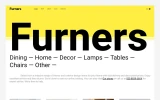 First screenshot preview of Furners Furniture website webflow template