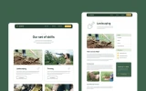 Third screenshot preview of Gardener Agriculture website webflow template