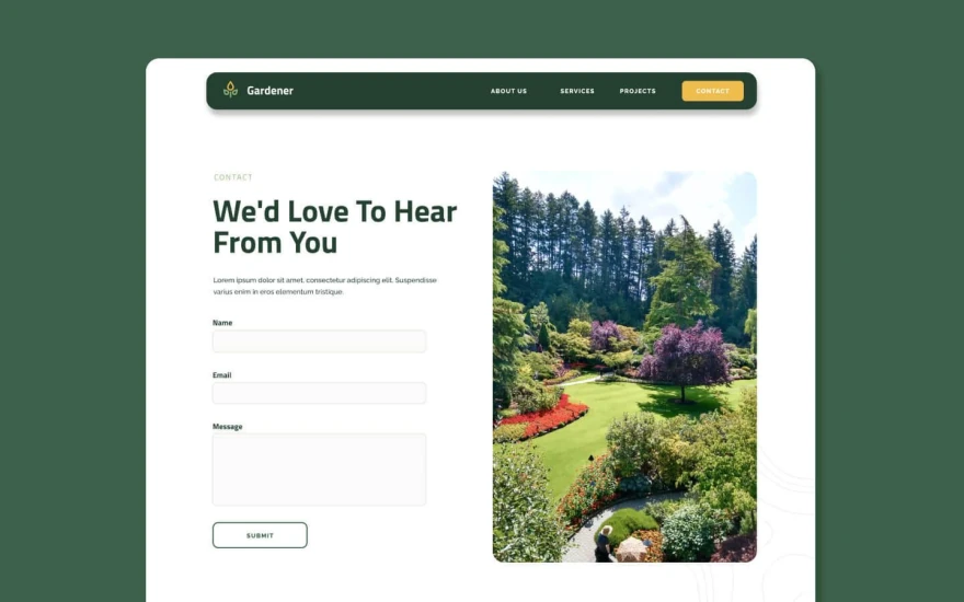 Fifth screenshot of Gardener Agriculture website webflow template