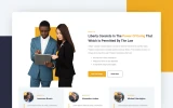 Fifth screenshot preview of Gavel Law Firm website webflow template
