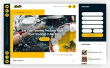 First screenshot preview of Grilla Food website webflow template