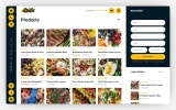 Fourth screenshot preview of Grilla Food website webflow template