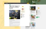 Fourth screenshot preview of Healtny 128 Food website webflow template