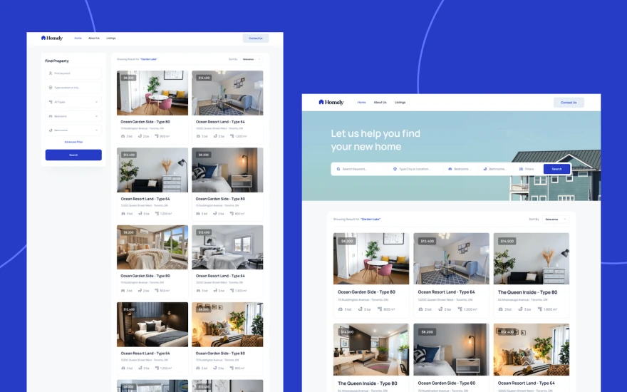 Fifth screenshot of Homely Real Estate website webflow template