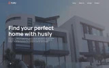 First screenshot preview of Husly Real Estate website webflow template