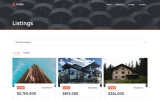 Fourth screenshot preview of Husly Real Estate website webflow template